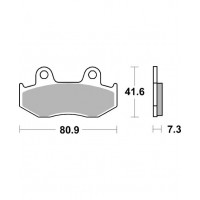 Pastilhas travão BENELLI TNT 125 / HONDA CB / CH / CN / FTR / MBX / MTX / NSR / XL / XLR / XLM / ATC / CR / RE / RG / RF / TRX / XR / 558HF - SBS